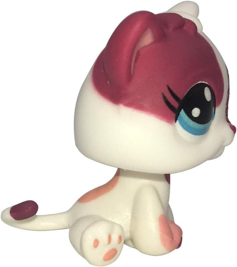 Custom-Made Baby for Short Hair Cat #2291 Pink White Kitten Sparkle Glitter Eyes 1 Inch Kitty Mini Pet Toys